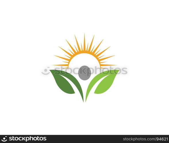 Logos of green Tree leaf ecology nature element vector icon