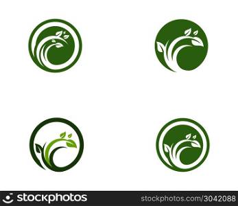 Logos of green Tree leaf ecology nature. Logos of green Tree leaf ecology nature element vector