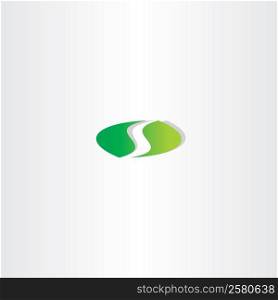 logotype green letter s logo icon design element