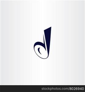 logotype letter d icon symbol vector sign