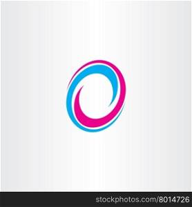 logotype letter o sign 0 icon vector symbol