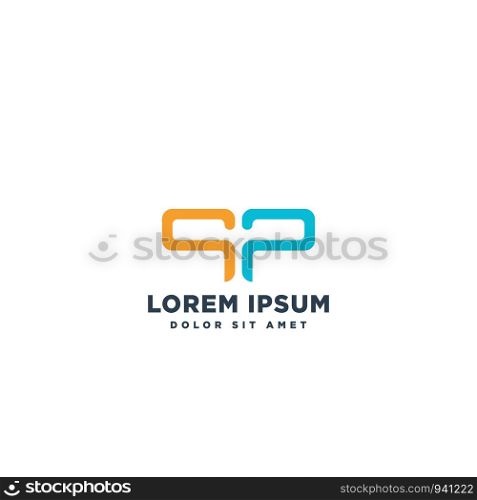 logotype letter SP simple logo template vector illustration - vector. logotype letter SP simple logo template vector illustration