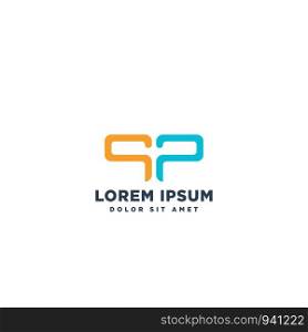 logotype letter SP simple logo template vector illustration - vector. logotype letter SP simple logo template vector illustration