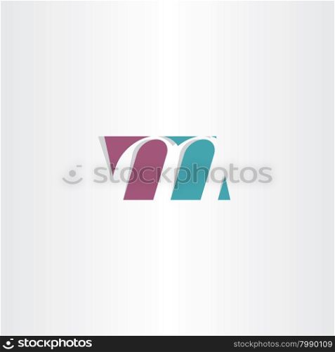 logotype m logo letter m sign symbol vector design