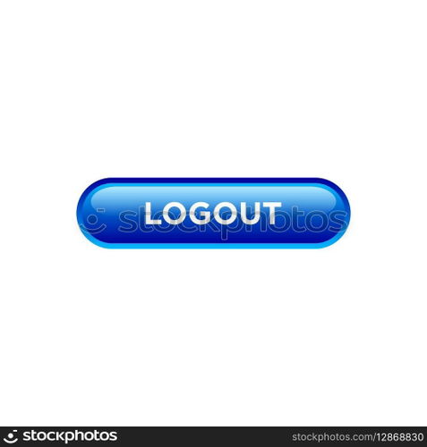 logout button website vector template