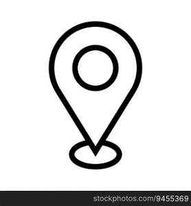 lokator icon, map pin vector logo template