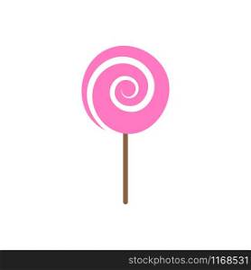 Lollipop candy icon design template vector isolated
