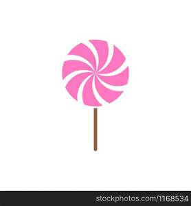 Lollipop candy icon design template vector isolated