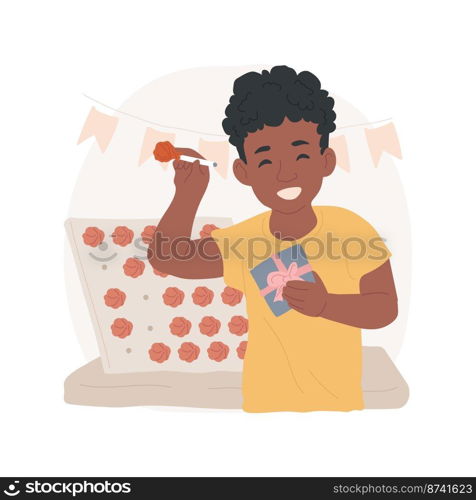 Lollipop game isolated cartoon vector illustration. Game of luck, child picking a candy, win a prize, board with lolly pops, choose the lucky one, school fair fun activity idea vector cartoon.. Lollipop game isolated cartoon vector illustration.