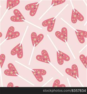 Lollipop heart pattern
