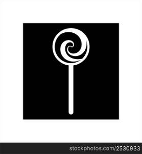 Lollipop Icon, Lollipop Vector Art Illustration