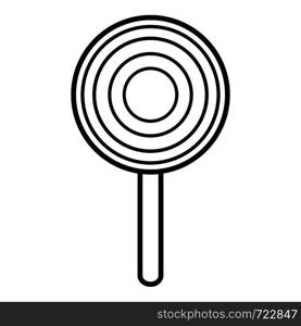 Lollipop icon. Outline illustration of lollipop vector icon for web. Lollipop icon, outline line style