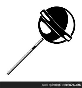 Lollipop icon. Simple illustration of lollipop vector icon for web design isolated on white background. Lollipop icon, simple style