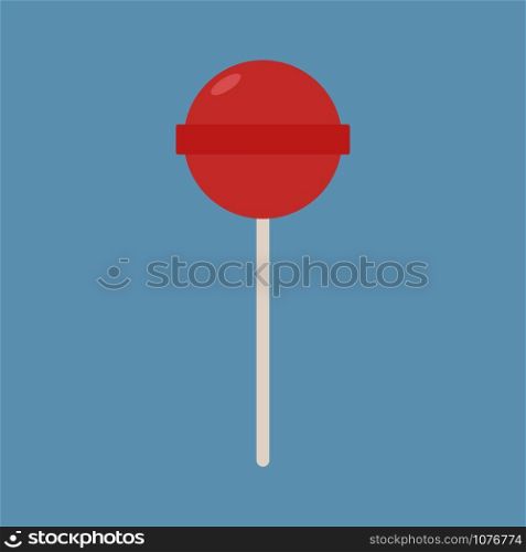 Lollipop, illustration, vector on white background.