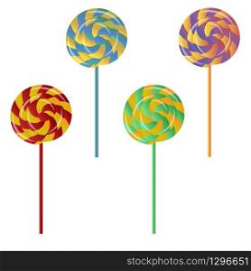 lollipops icon isolated on white background. Vector illustration