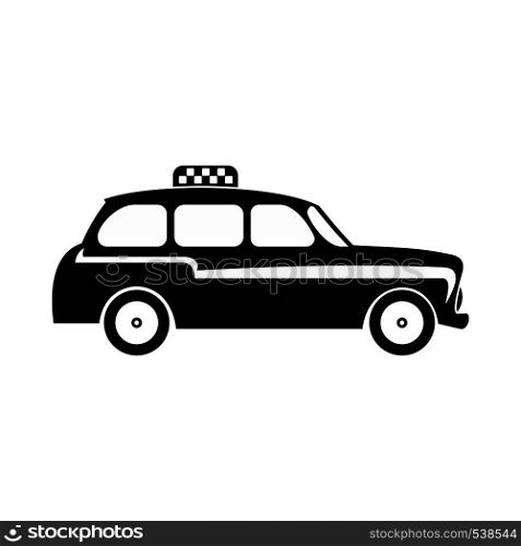 London black cab icon in simple style on a white background. London black cab icon, simple style