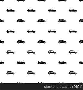 London black cab pattern. Simple illustration of London black cab vector pattern for web. London black cab pattern, simple style