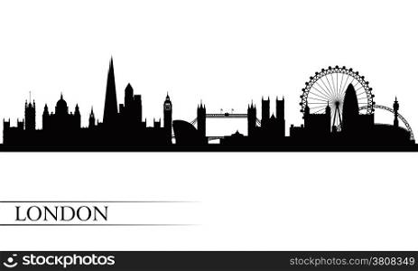 London city skyline silhouette background, vector illustration&#xA;
