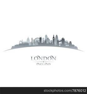 London England city skyline silhouette. Vector illustration
