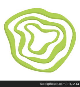 Long algae icon cartoon vector. Alga plant. Food sea. Long algae icon cartoon vector. Alga plant