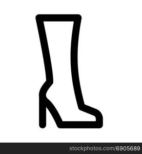 long boot, icon on isolated background