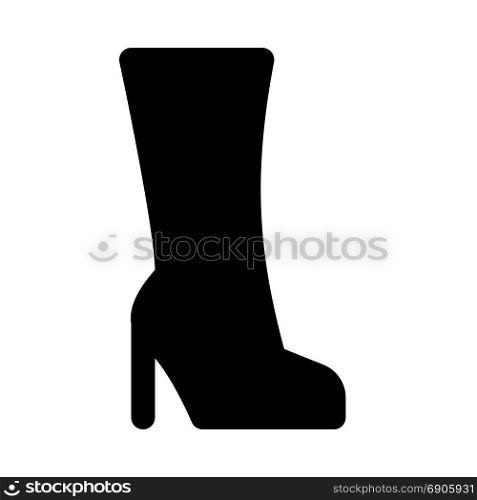long boot, icon on isolated background