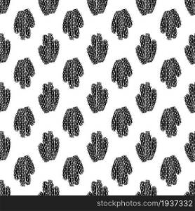 Long cactus pattern seamless background texture repeat wallpaper geometric vector. Long cactus pattern seamless vector