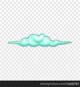 Long cloud icon. Cartoon illustration of long cloud vector icon for web design. Long cloud icon, cartoon style
