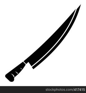 Long knife icon. Simple illustration of long knife vector icon for web. Long knife icon, simple style