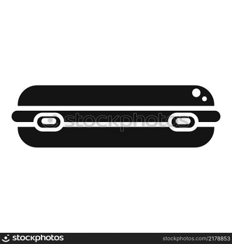Long lunch box icon simple vector. Food dinner. Healthy meal. Long lunch box icon simple vector. Food dinner