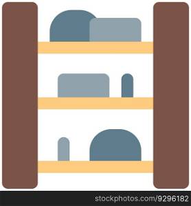 Long plank shelves designed for hall decor.. Long plank shelves designed for hall decor