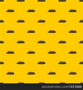 Long ship pattern seamless vector repeat geometric yellow for any design. Long ship pattern vector