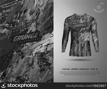 Long sleeve Tshirt sport background for extreme jersey team, racing, cycling, football, motocross, gaming, backdrop, wallpaper.