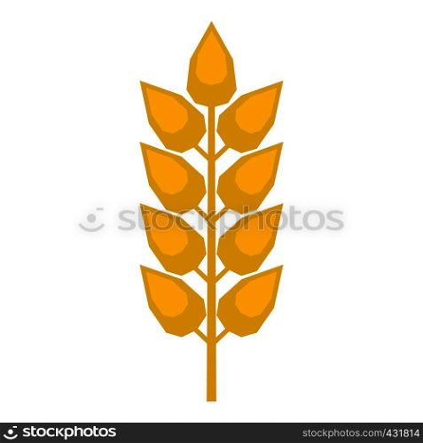 Long spica icon flat isolated on white background vector illustration. Long spica icon isolated