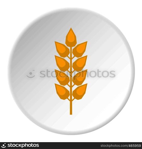Long spica icon in flat circle isolated on white vector illustration for web. Long spica icon circle