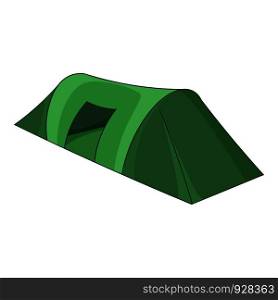 Long tent icon. Cartoon illustration of long tent vector icon for web. Long tent icon, cartoon style