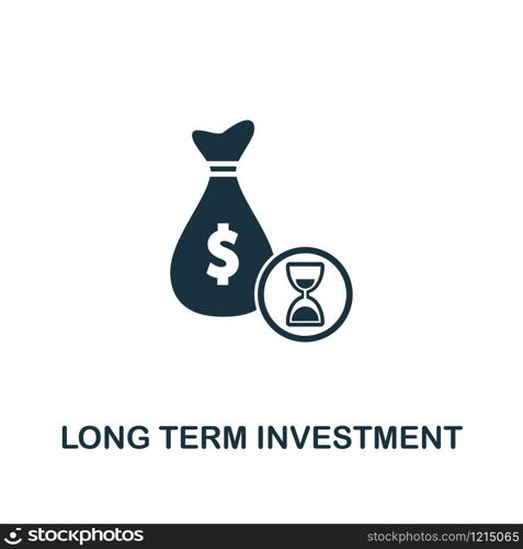 Long Term Investment icon. Creative element design from risk management icons collection. Pixel perfect Long Term Investment icon for web design, apps, software, print usage.. Long Term Investment icon. Creative element design from risk management icons collection. Pixel perfect Long Term Investment icon for web design, apps, software, print usage
