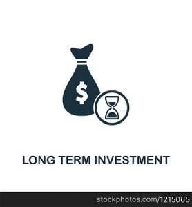 Long Term Investment icon. Creative element design from risk management icons collection. Pixel perfect Long Term Investment icon for web design, apps, software, print usage.. Long Term Investment icon. Creative element design from risk management icons collection. Pixel perfect Long Term Investment icon for web design, apps, software, print usage