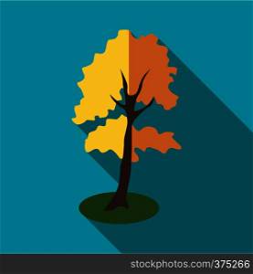 Long tree icon. Flat illustration of long tree vector icon for web. Long tree icon, flat style