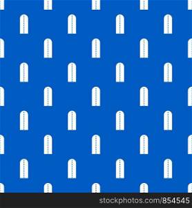 Long way pattern repeat seamless in blue color for any design. Vector geometric illustration. Long way pattern seamless blue