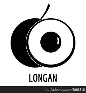 Longan icon. Simple illustration of longan vector icon for web. Longan icon, simple style.