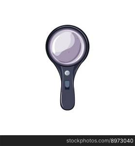 look magnifying glass cartoon. look magnifying glass sign. isolated symbol vector illustration. look magnifying glass cartoon vector illustration