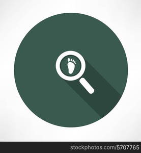 Looking For Trace Flat modern style vector illustration