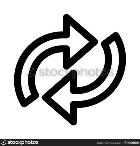 loop arrow, icon on isolated background