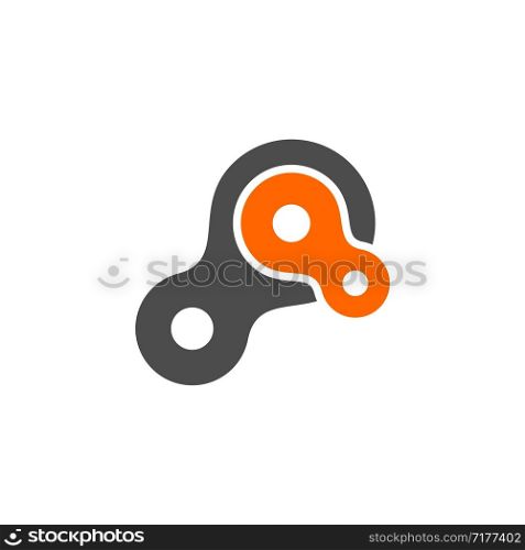 Loop Chain Logo Template Illustration Design. Vector EPS 10.