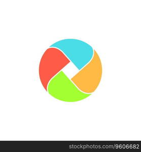 Loop circle Icon Vector. Flat color symbol. Loop circle Icon Vector