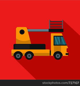 Lorry platform icon. Flat illustration of lorry platform vector icon for web. Lorry platform icon, flat style