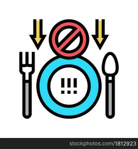 loss of appetite hepatitis color icon vector. loss of appetite hepatitis sign. isolated symbol illustration. loss of appetite hepatitis color icon vector illustration