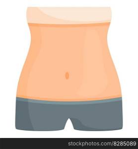 Loss weight icon cartoon vector. Health body. Obesity shape. Loss weight icon cartoon vector. Health body