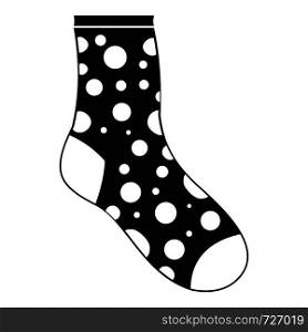 Lost sock icon. Simple illustration of lost sock vector icon for web. Lost sock icon, simple style